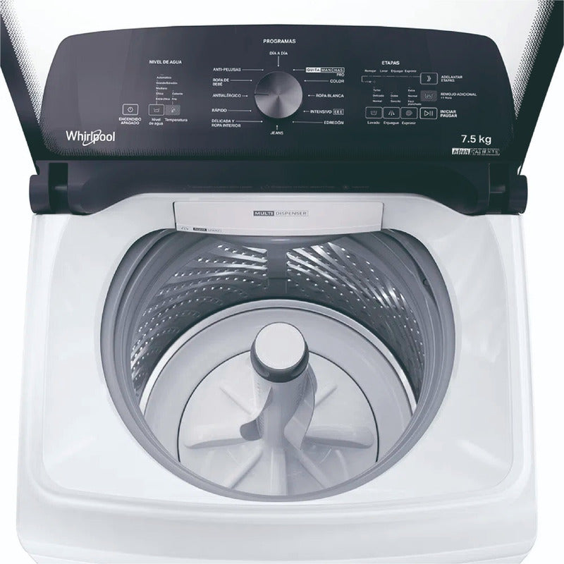 Lavarropa Automatico Whirpool 7.5kg Carga Superior Wwh07ab