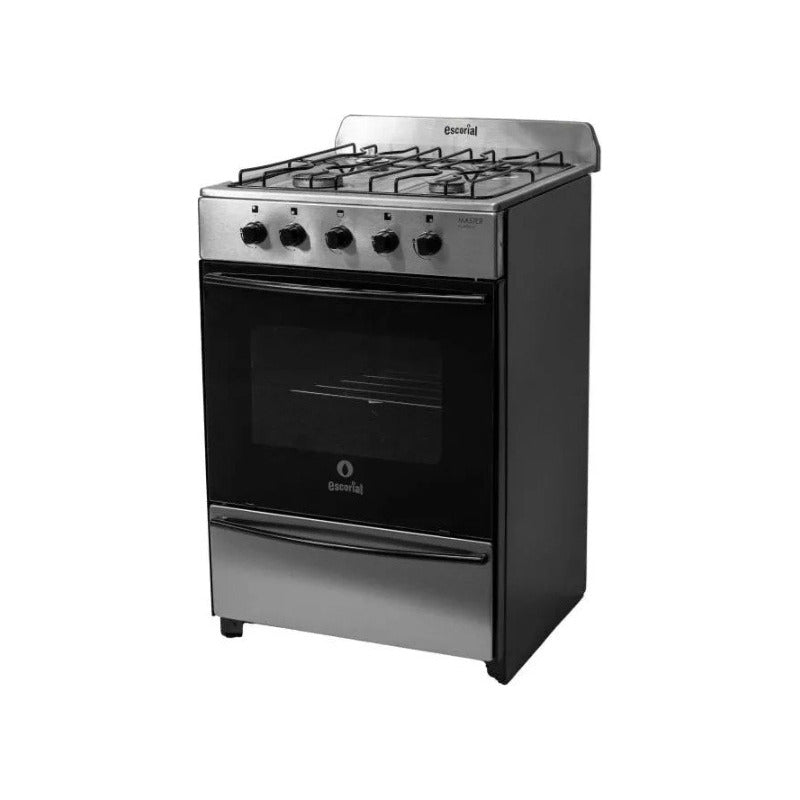 Cocina Escorial Master Classic Acero Inox 56cm Gas Envasado