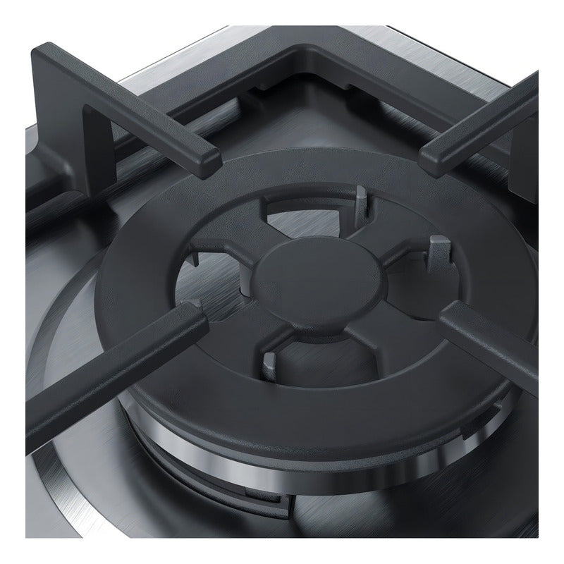 Anafe Con Alimentación A Gas - Bosch Pgh6b5b90 Color Acero