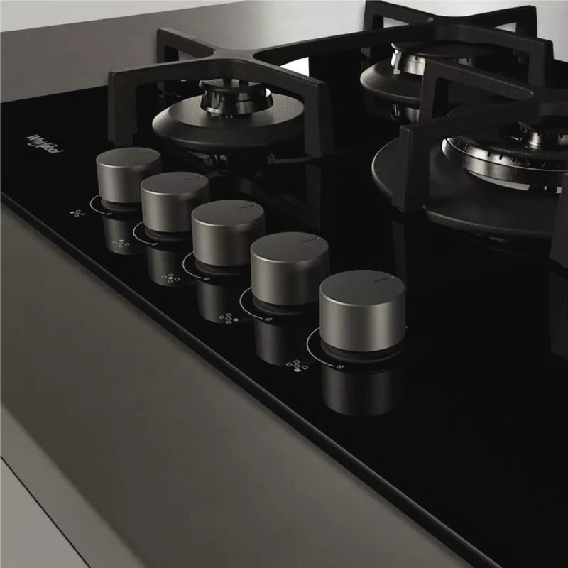 Anafe Empotrable A Gas Whirlpool Goa 7523 Negro 220v