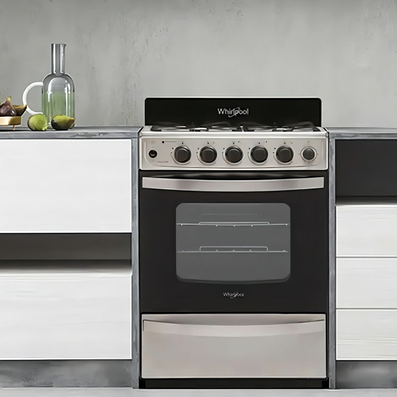 Cocina Whirlpool Multigas 56 Cm Inox Wfx57di