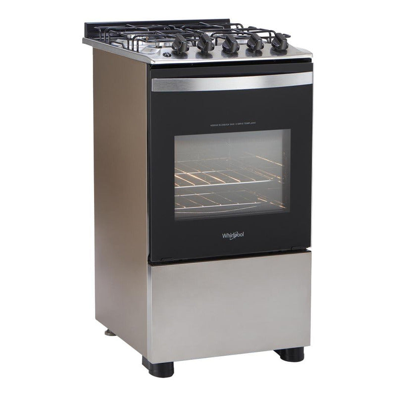 Cocina A Gas Whirlpool Inoxidable 49 Cm