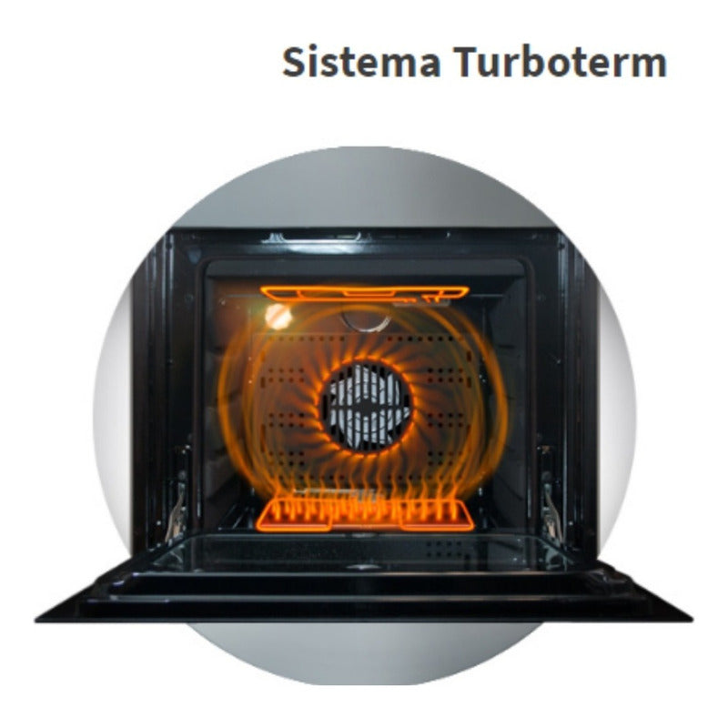 Horno A Gas Longvie H1900xf Con Grill Eléctrico De Empotrar Color Acero Inoxidable