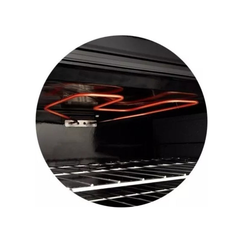 Horno A Gas Longvie H1900xf Con Grill Eléctrico De Empotrar Color Acero Inoxidable