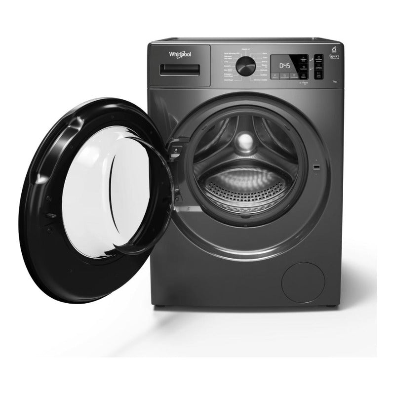 Lavarropas Whirlpool C/frontal 7kg - 1200 Rpm Color Silver