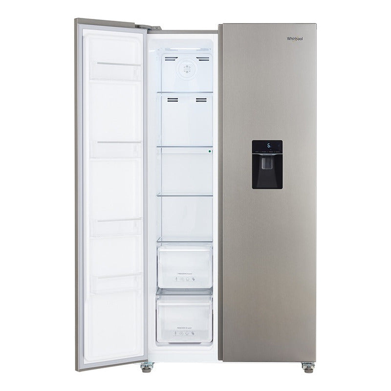 Whirlpool Heladera Inverter Wrs955f Inoxidable Color Gris Oscuro