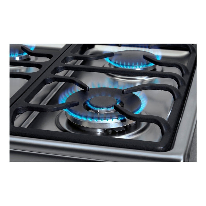 Cocina A Gas Longvie 19501x 56cm Inox Encendido Una Mano
