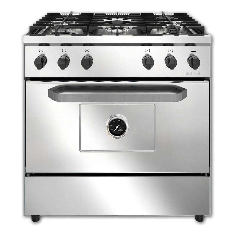 Cocina Morelli Saho 820 Kuma 5 Hornallas Puerta Ciega Acero