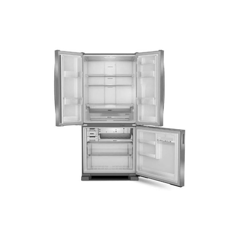 Heladera No Frost Whirlpool French Door 554l Acero Inoxidable Freezer Inferior
