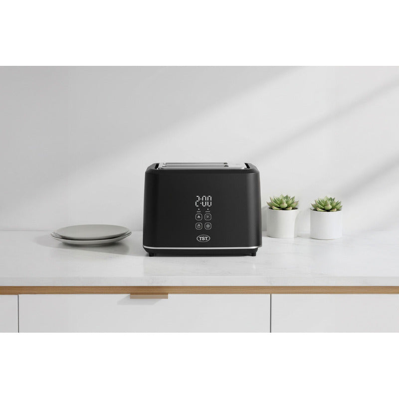 Tostadora Eléctrica - Tst - Negro Mate - Pantalla Digital -