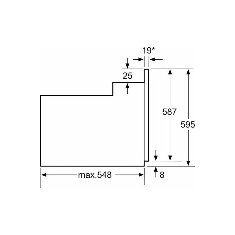 Horno Bosch Electrico Empotrable 60cm Hbf011ba2 - Negro