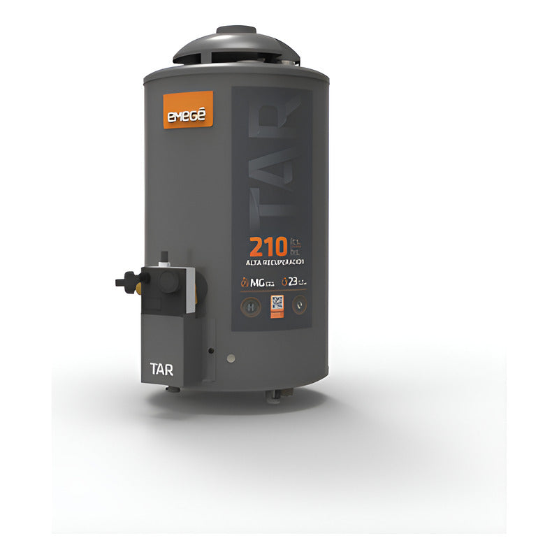 Termotanque Emegé Alta Recuperación Tt210tarem Gris 210 Ltr