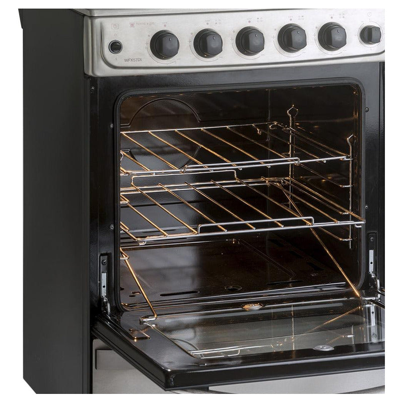 Cocina Whirlpool Multigas 56 Cm Inox Wfx57di