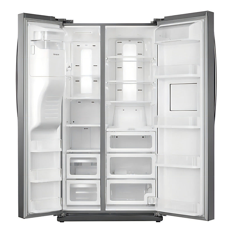 Heladera Con Freezer Samsung Rs25h5223 Color Plata Con Capacidad De 683l - Excelente (Reacondicionado)
