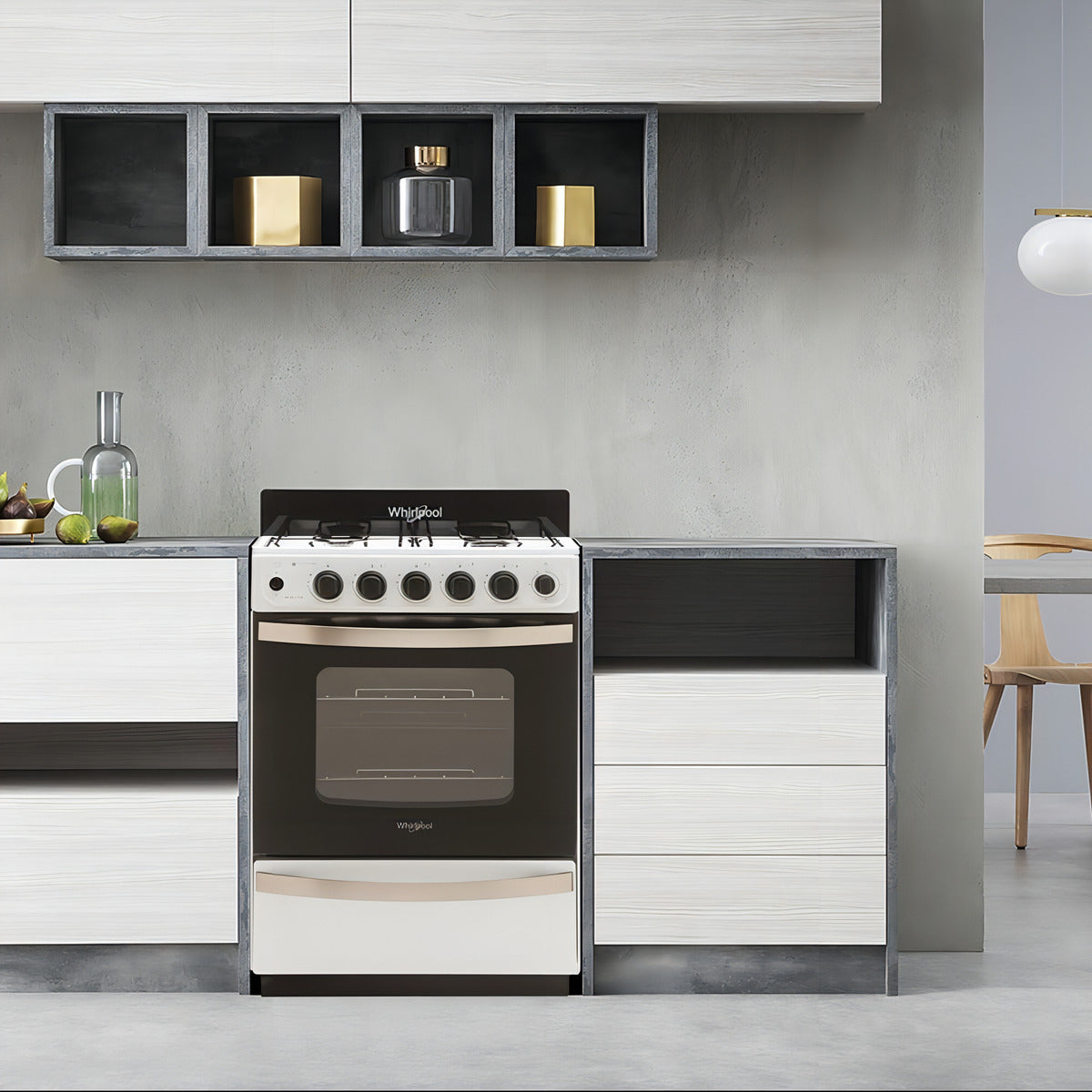 Cocina Whirlpool 56 Cm Blanca Wfb57dw Color Blanco WFB57DWDNA