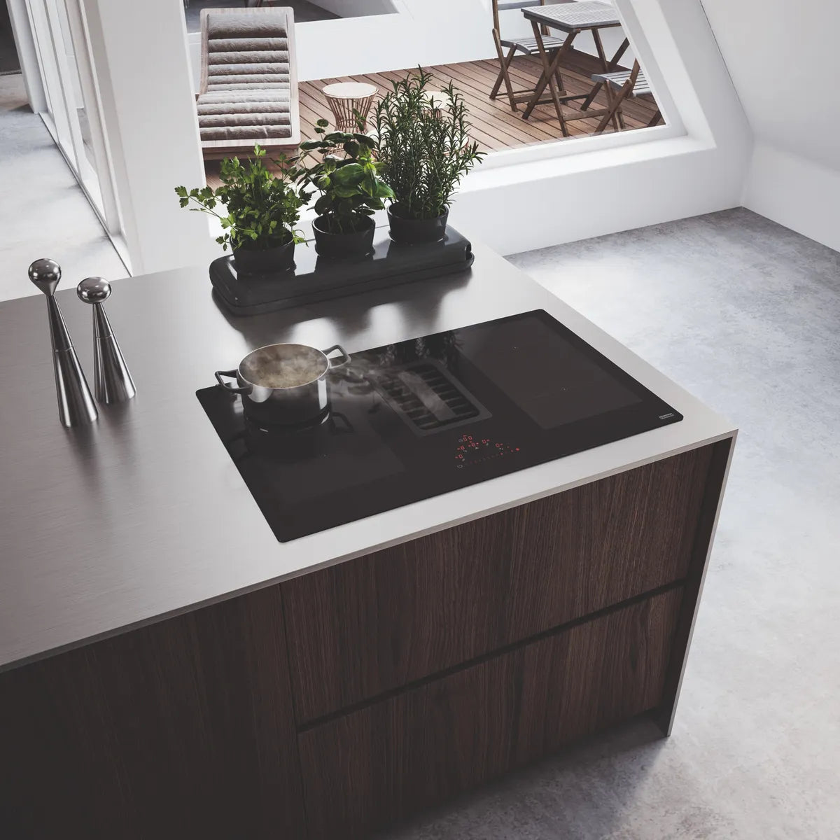 Anafe De Induccion Franke C/extractor Incorporado Fma 839 Hi