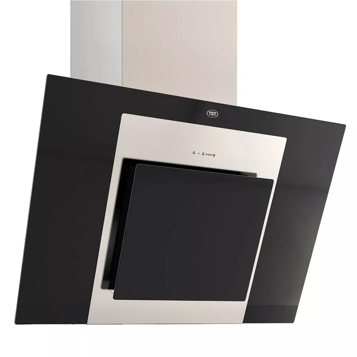 Extractor Purificador De Cocina Tst Espejo Ac Inox De Pared 600mm X 380mm X 215mm Acero Inoxidable Y Negro