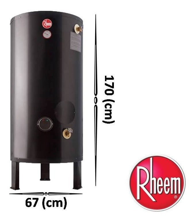 Termotanque Eléctrico Rheem COM255 255 Litros Alta Capacidad Rapida Recuperacion Carga Superior - Lateral
