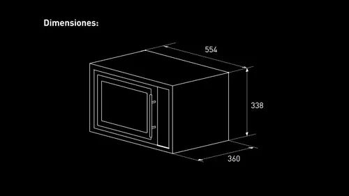 Horno Tst Electrico De Apoyar Attivo 45l Con Convector Inox Color Plateado