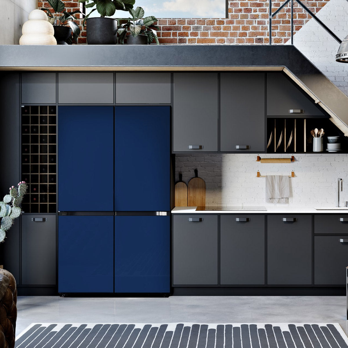 Heladera Samsung Bespoke 328lts Glam Navy SARB33A307041