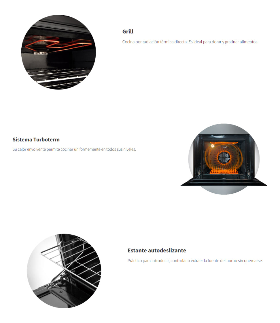 Horno Eléctrico Touch Longvie He6900b De Empotrar Blanco