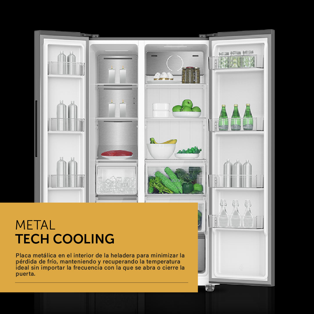 Heladera Inverter No Frost Vondom Acero Inoxidable 631 L SBS631