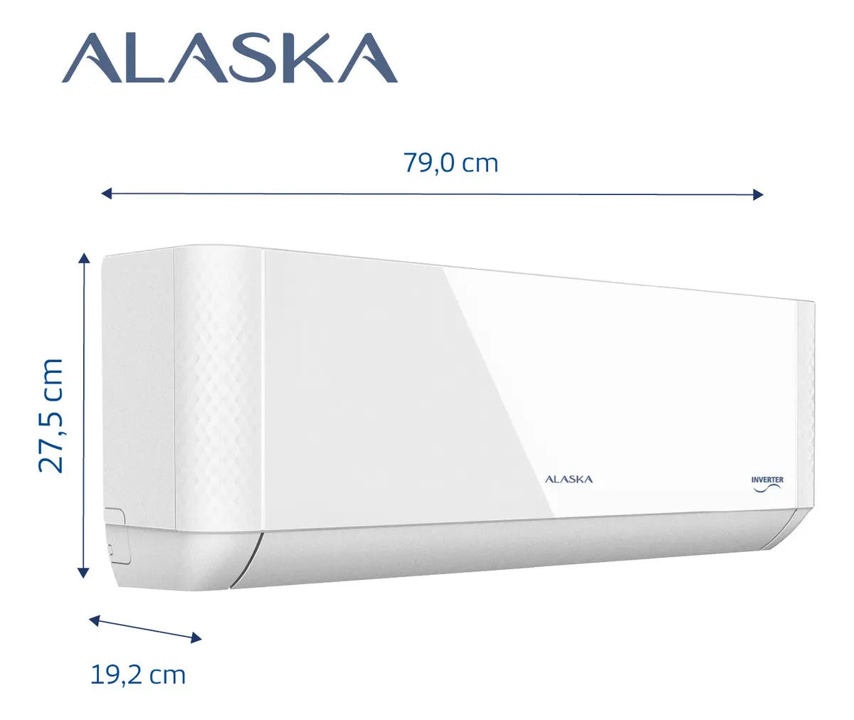 AIRE ACONDICIONADO INVERTER ALASKA ASI35WCLW 3500W 3010fg