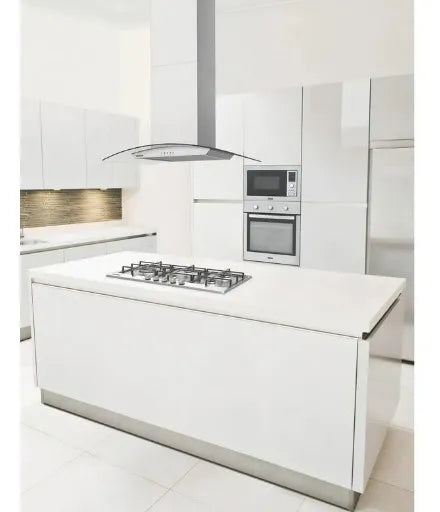 Extractor Purificador De Cocina Spar Arketto Isla Ac. Inox. Isla 90cm Plateado