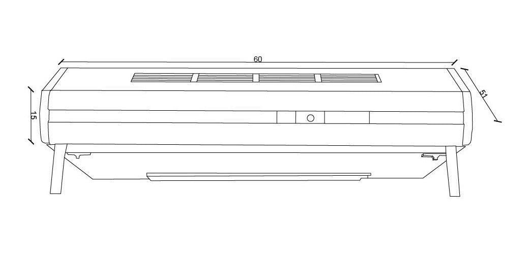 Purificador De Aire Whirlpool Wab60BC 2 Motores Con Luz Blanco WAB60BCDNA