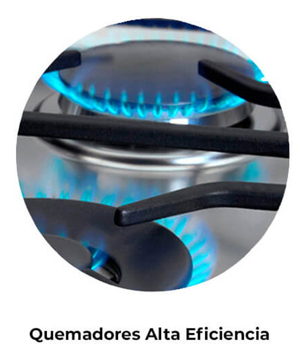 Anafe A Gas Longvie A16601x Encendido Una Mano Acero inoxidable