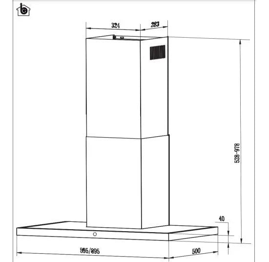 Campana Spar Franke Recta Soft 90 Cm Acero Inox Touch Led