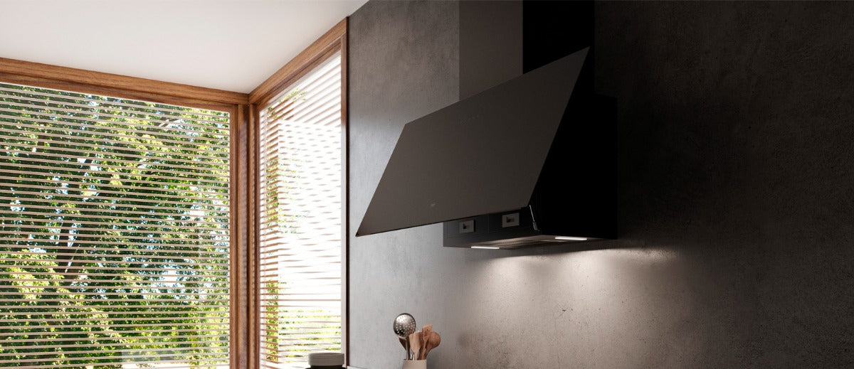 Campana Extractor Cocina Tst Azara 75 Cm Cristal Cod. 340-75 Color Negro