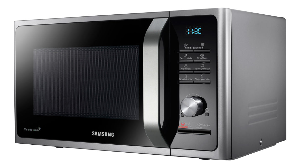 Microondas Samsung Mg28f3k3tas Grill Ceramico 28l
