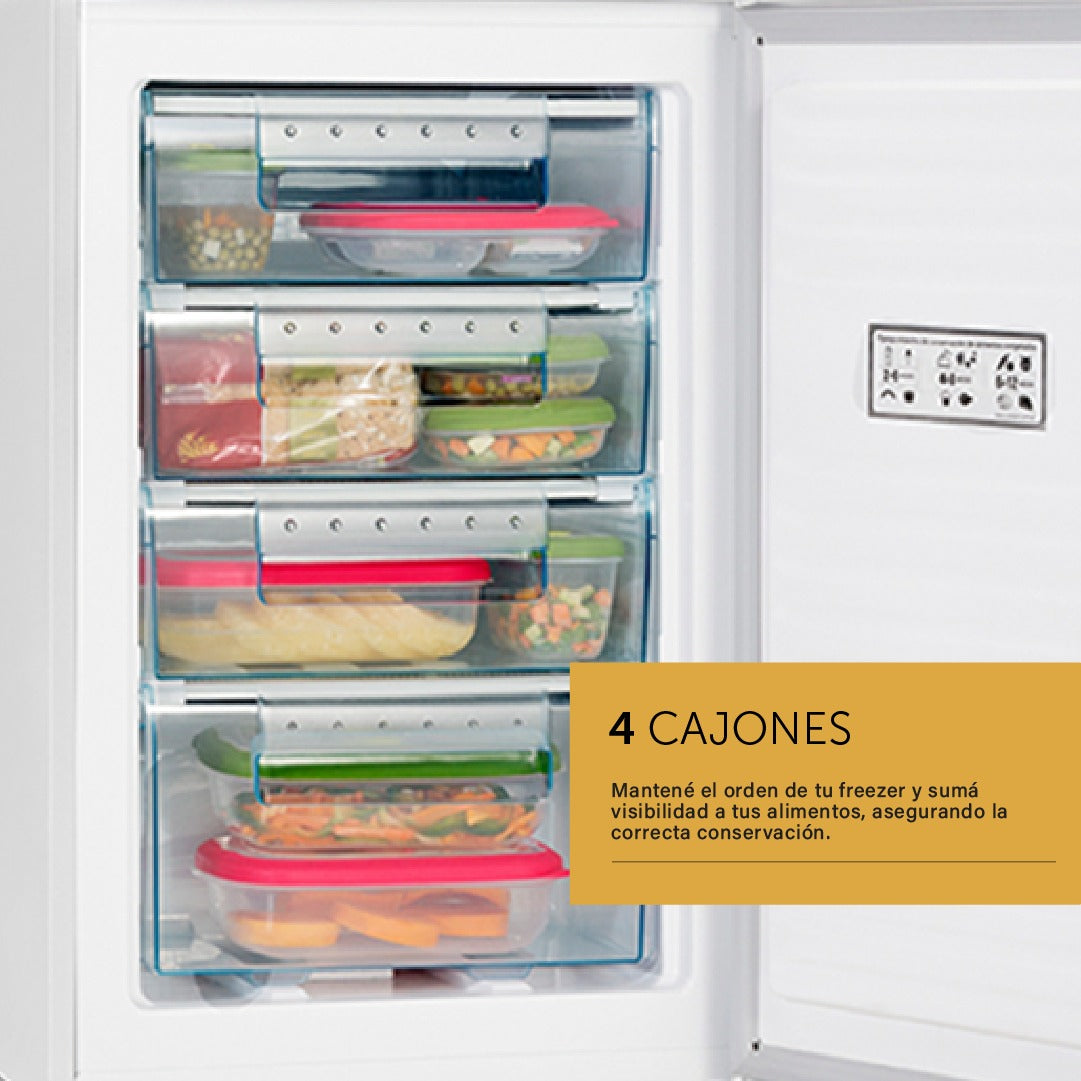Freezer Bajo Mesada Vondom Línea Blanca 85 Litros FR55BLANCO