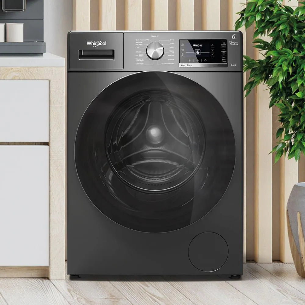 Lavarropas Automático Whirlpool Inverter Hasta 9.5kg Color Gris Oscuro