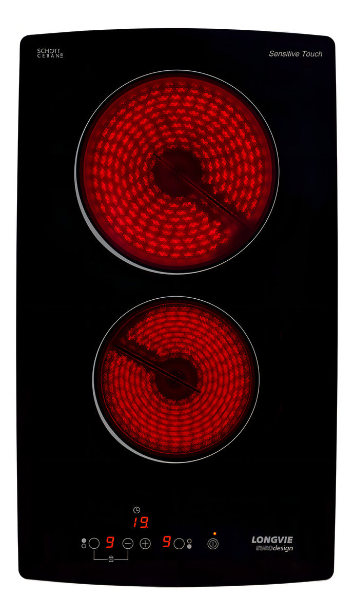 Anafe Vitrocerámico Longvie Avst330k Sensitive Touch Color Negro