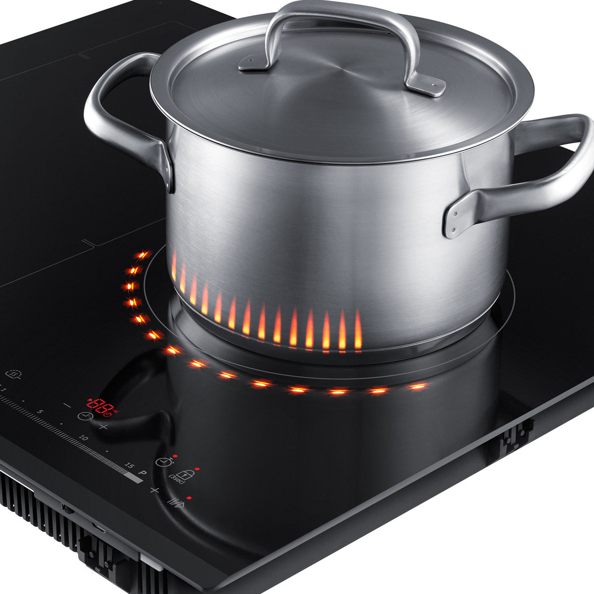 Anafe De Induccion Samsung Virtual Empotrable Negro Nz63k7777bk