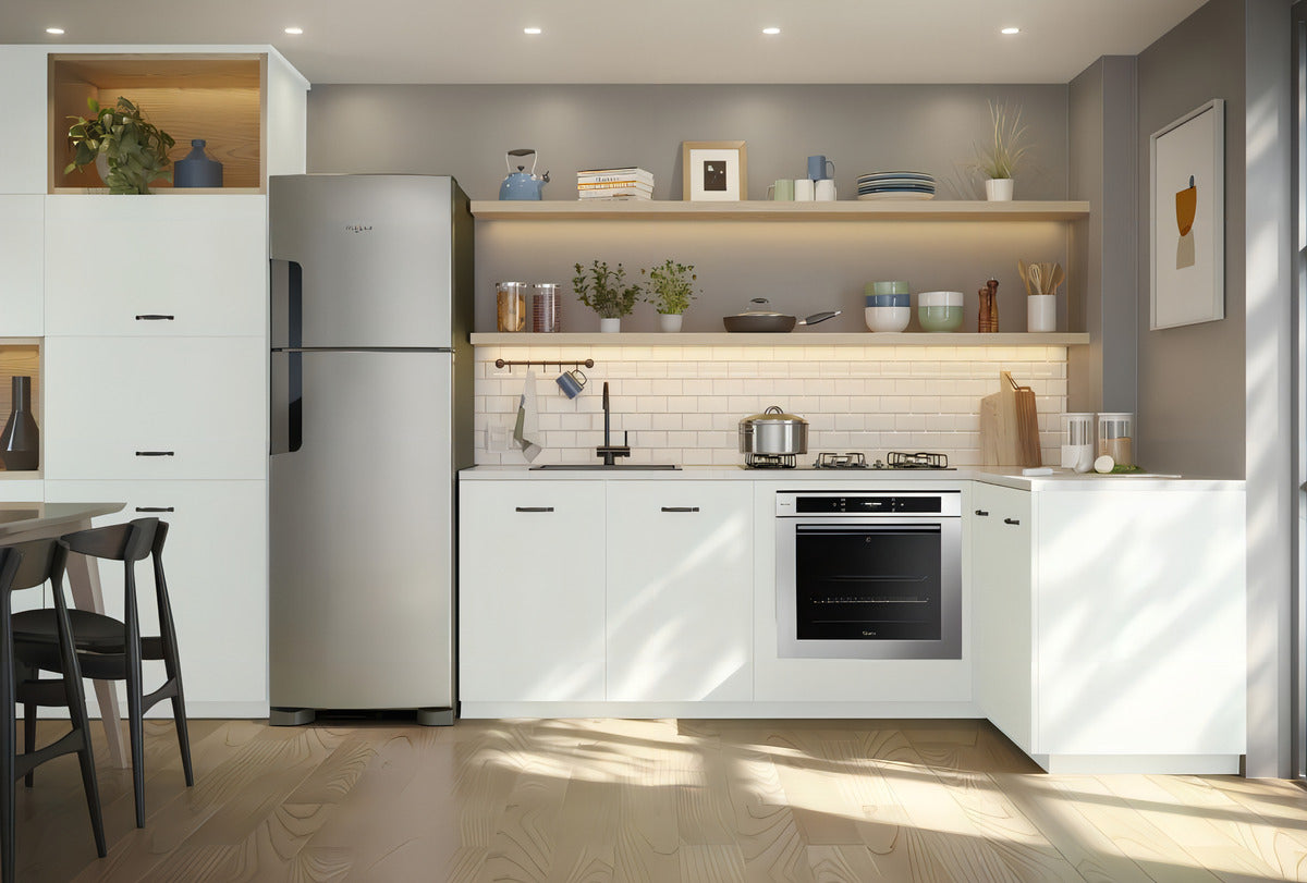 Heladera Whirlpool Inverter Top Mount No Frost Inox 386L WRM42HKDIM