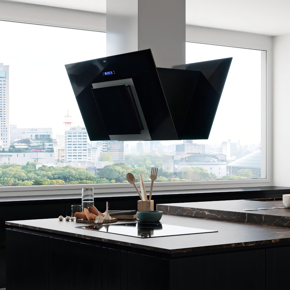 Campana Tst Isla Espejo 60cm Luz De Cocina 3 Velocidades 285-60