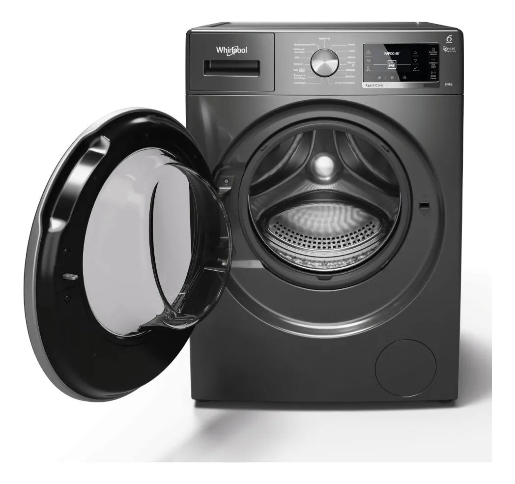 Lavarropas Automático Whirlpool Inverter Hasta 9.5kg Color Gris Oscuro