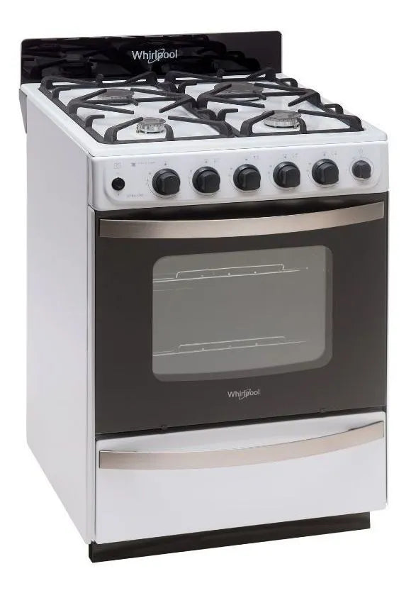 Cocina Whirlpool Multigas 56 Cm Blanca Color Blanco