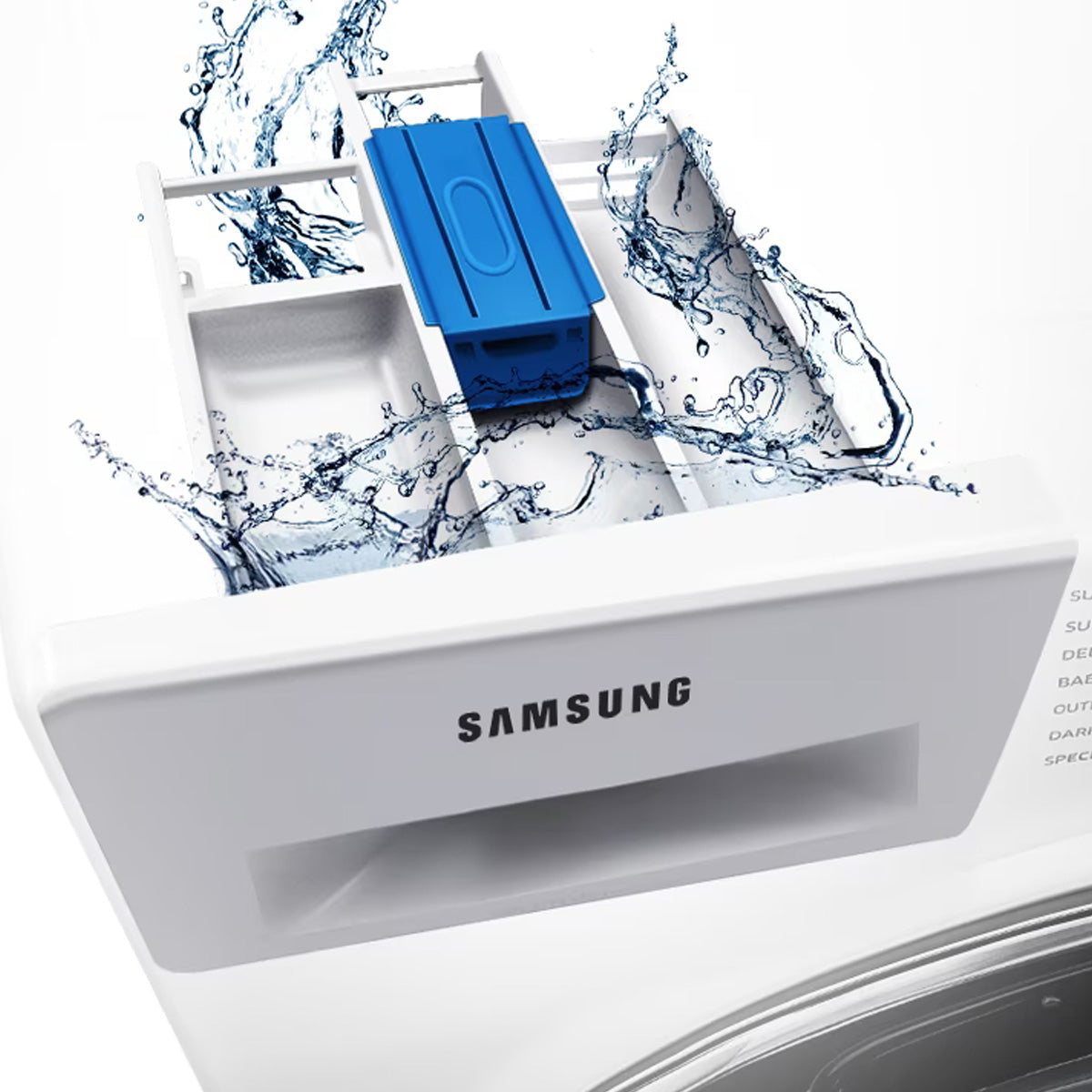 Lavarropas Samsung Inverter Ecobubble 7 Kg Blanco SAWW70AA46BW