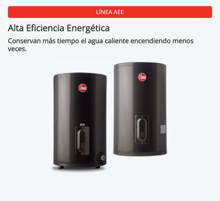 Termotanque Eléctrico Rheem AEE TEC085RH Gris Oscuro 85L Carga Inferior - Colgar