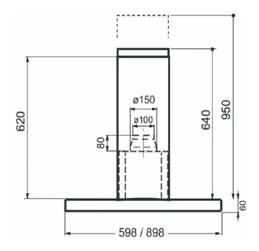 Campana Cocina Spar Franke Stilo Isla 6315-814 Purificador Color Plateado