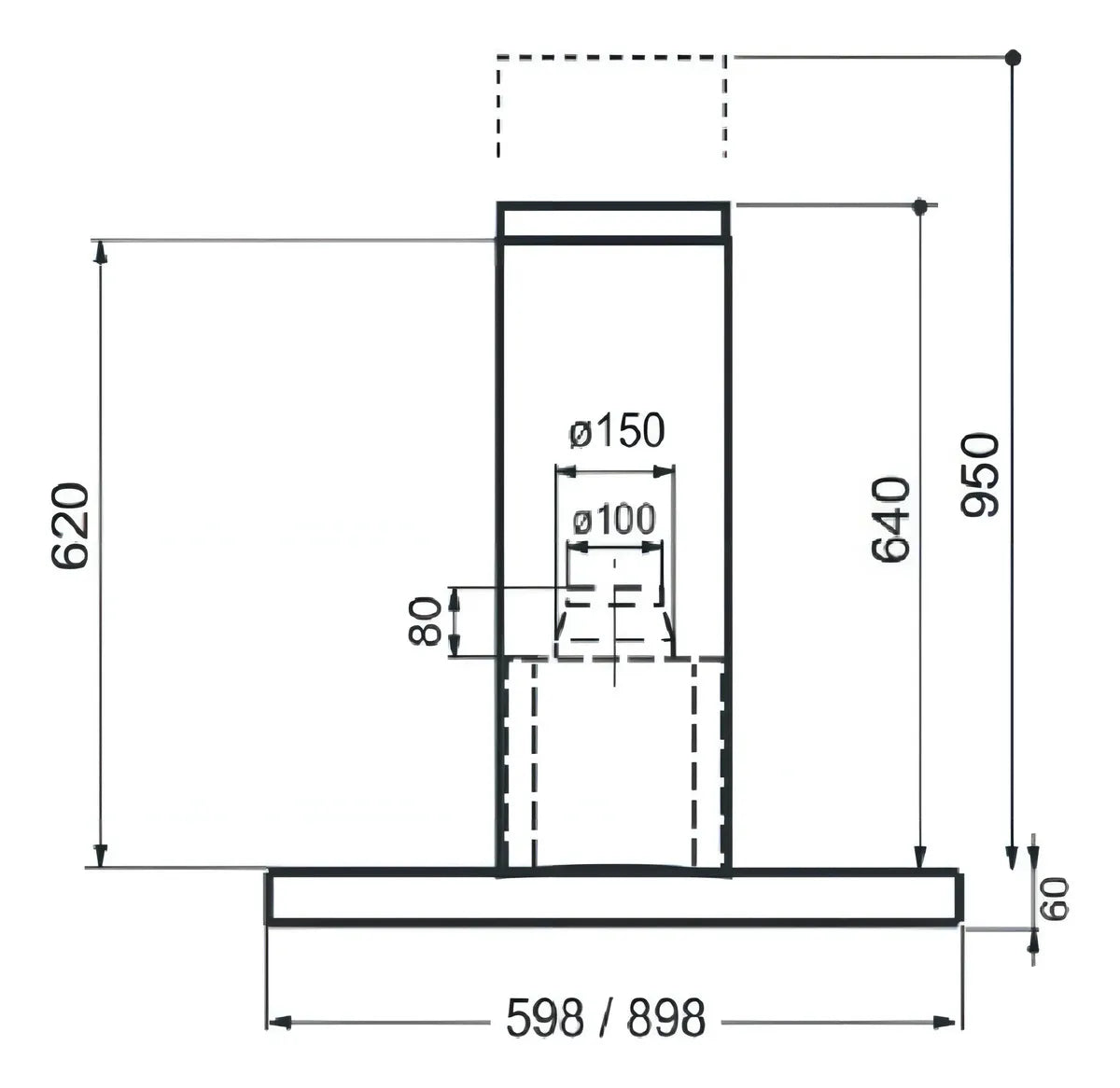 Campana Cocina Spar Franke Stilo Isla 6315-814 Purificador Color Plateado