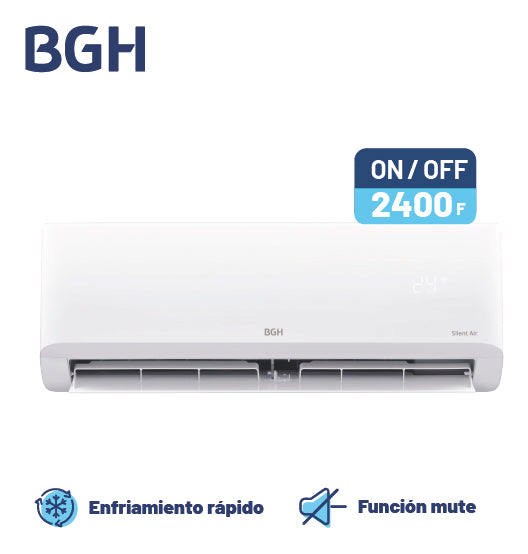 Aire Acondicionado Bgh Split On/off 2800w 2408 Fg Bs26wcdw