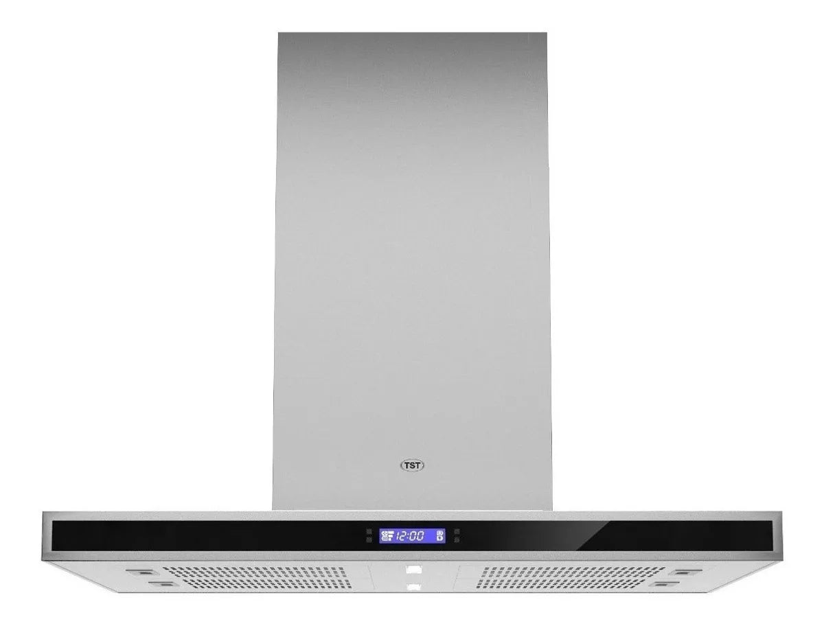 Extractor Purificador De Cocina Tst Campana Purificadora Colhue Co-30090-740 Ac. Inox. De Pared 90cm X 6cm X 51cm Plateado