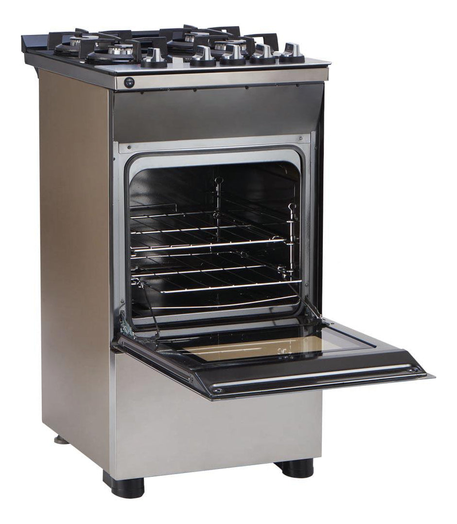 Cocina A Gas Whirlpool Acero Inoxidable 51 Cm Con Grill WFO4VBRDIM
