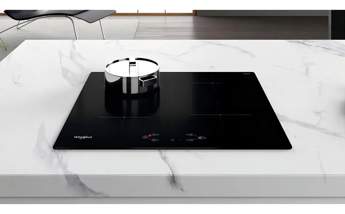 Anafe Whirlpool De Induccion 60cm 4 Hornallas Acm 807/ba Color Negro