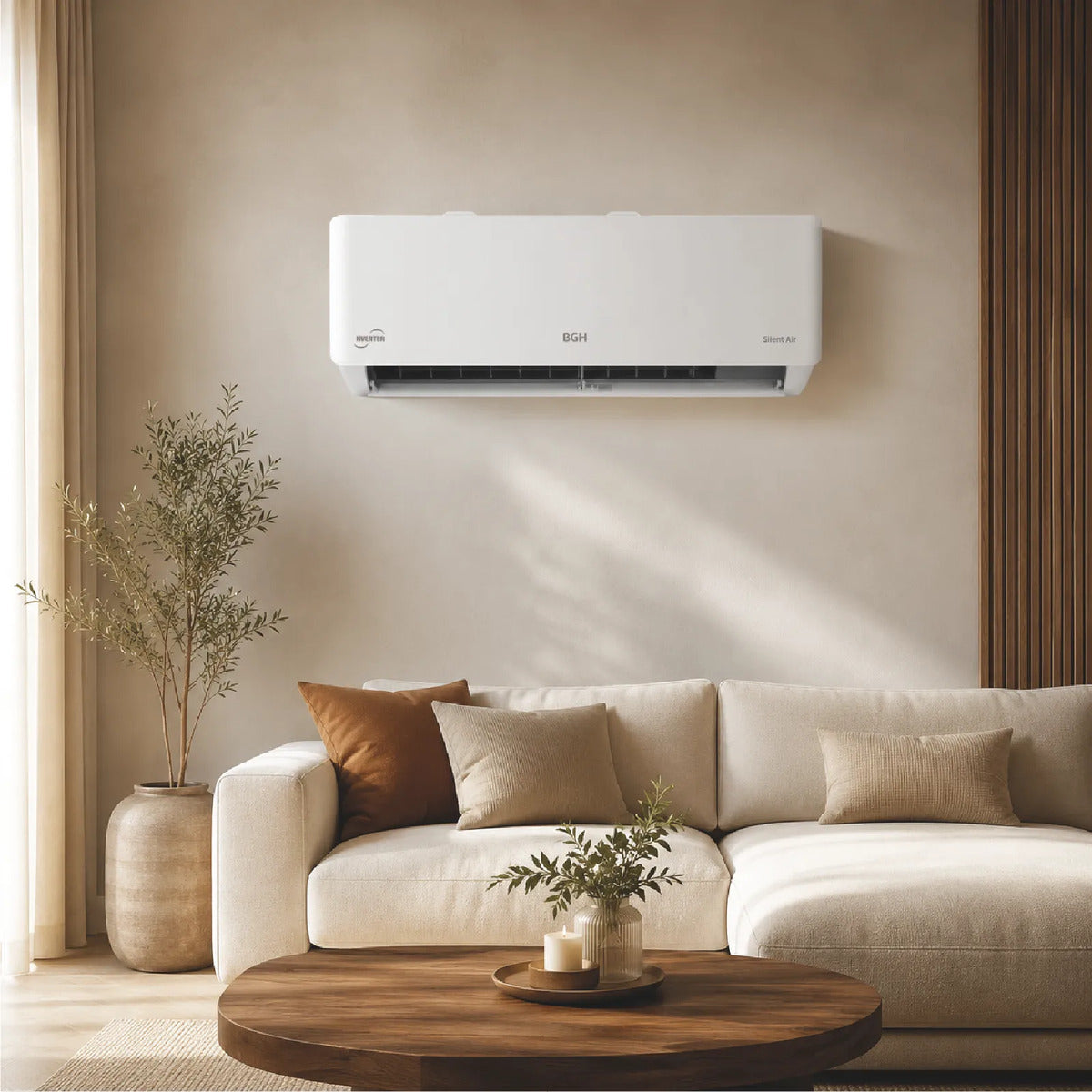 Aire Acondicionado Split Inverter BGH Frío/Calor 5400W 4600F con WiFi Confort inteligente